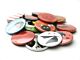 500 badges vierges 25mm avec épingle