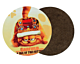 Sous-verre rond en MDF