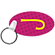 Porte-clés ovale en aluminium sublimable