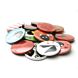 100 badges vierges 37mm avec épingle