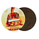 Sous-verre rond en MDF