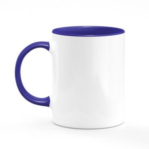 Mug bicolore bleu marine