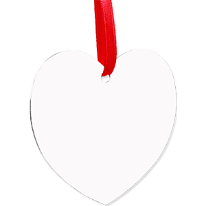 Ornement Coeur à Suspendre 2 faces