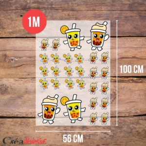 Planche de Transfert DTF - 56cm x 1 mètre - pack 100m - 24h - MARKET FACTORY