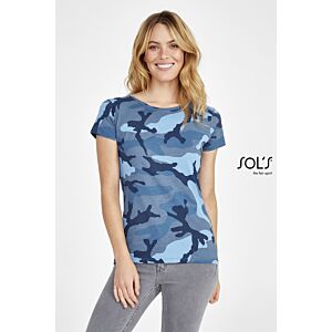 1 T-SHIRT CAMO WOMEN - SOLS