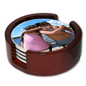 Support rond pour ranger sous-verres