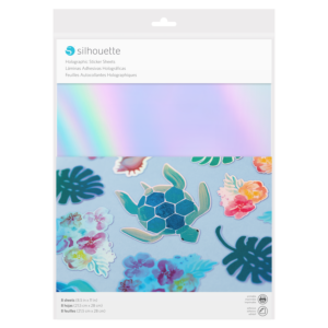 8 FEUILLES ADHESIVES IMPRIMABLES HOLOGRAPHIQUE